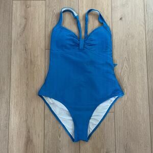 Cupshe Women's Blue Sweetheart Tummy Control One-Piece XL